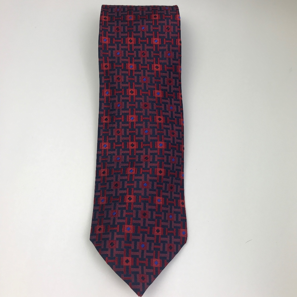 XMI 325 Series Nordstrom 100% Silk Wide Red/Black